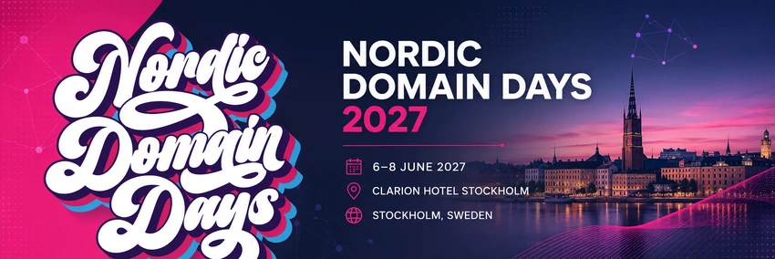 Nordic Domain Days 2027 | June 6-8, 2027 | Clarion Hotel Stockholm, Sweden