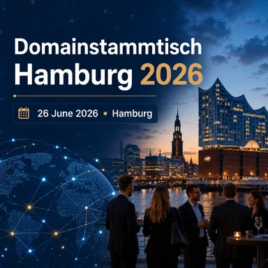 Domainstammtisch Hamburg 2026 | June 26, 2026 | Hamburg, Germany