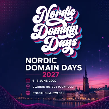 Nordic Domain Days 2027 | June 6-8, 2027 | Clarion Hotel Stockholm, Sweden