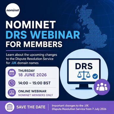 Nominet DRS Webinar - 18 June 2026
